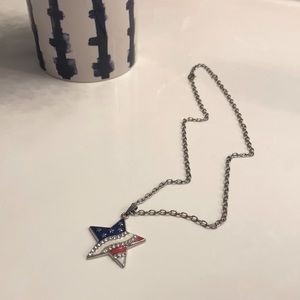 Long star necklace